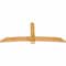 Ekena Millwork Bellingham Rough Sawn Timber Gable Bracket, Western Red Cedar, 96"W x 40"H x 4"D x 6"F, 10/12 Pitch GBW096X40X0406BEL00RWR - alternate 3